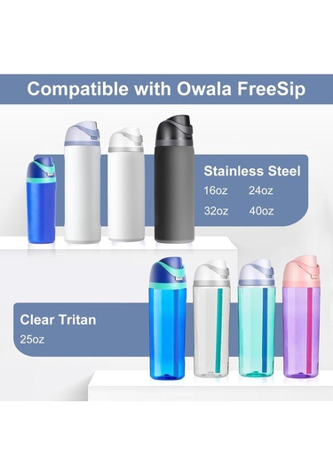 Geeroyoo Sıcak/soğuk İçecekler İçin防漏 Pp Materyal Su Bardakı Değişim Kapak 16/24/32/40 Oz Uyumlu, Tek Tuş Açılış, Siyah Siyah