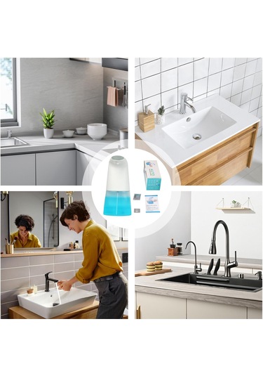 Qianfan Otomatik Dağıtıcı - Fotoselli Elektrikli Köpük Beyaz