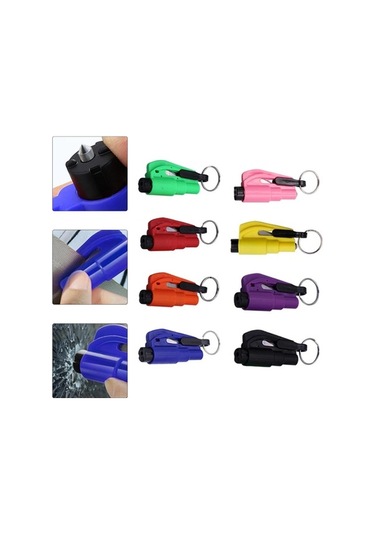 Novahub Araba Kurtarma Kiti: Emniyet Çekiç, Cam Kırıcı, Emniyet Kemer Kesici, Yay Tipi Çekiç, Anahtarlık, Acil Kurtarma