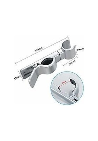 45 Dönüş İçin 18-25 Mm Kayar Çubuklu Evrensel Ayarlanabilir Duş Başlığı Tutucu B Diğer