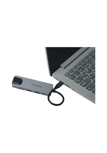 Dark Usb 3.1 Type-c To Ethernet Hdmi Usb-c Pd 65w Dk-ac-u31x46