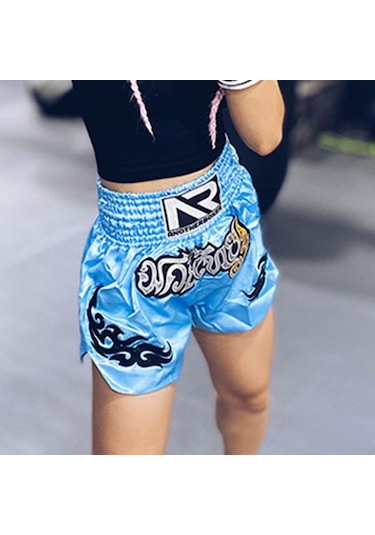 Kırmızı Jiantengxujm Boks Şort Anti-sürtünme Yüksek Esneklik Nefes Muay Thai Kordon Tasarım Kickboks Şort Erkekler İçin Kırmızı