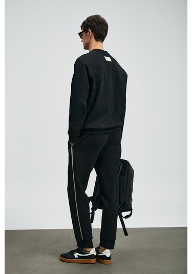 Lufian Cosmo Erkek Sweatshirt 112030181 Siyah