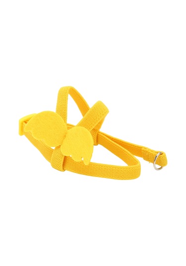 Moveevo Kuş Uçuş Tasma, Lateks İpek Esnek Kemer, Canavar Kuşları İçin Antrenman Ve Uçuş İçin Hafif Tekerlek, Sarı Renk