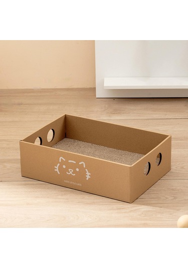 Suntek Kedi Tırmalama Pedi Büyük Karton Ev Kedilerin Stil-a