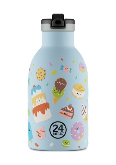 Clima Bottle Sweet Friends Pipetli Paslanmaz Çelik Termos 330 Ml Açık Mavi