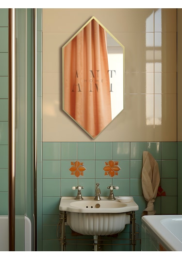 Ayna, Duvar Aynası, Konsol Aynası, Holl Aynası,dekoratif Ayna Gold