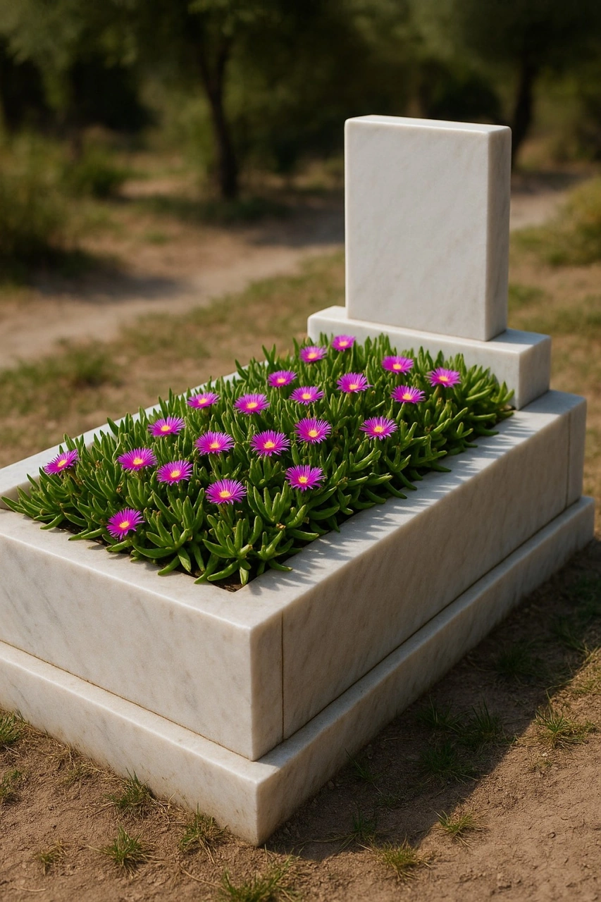 Mezar - Kabir Çiçekli Bitki Seti - 45 Adet Kaz Ayağı - Kalıcı Yer