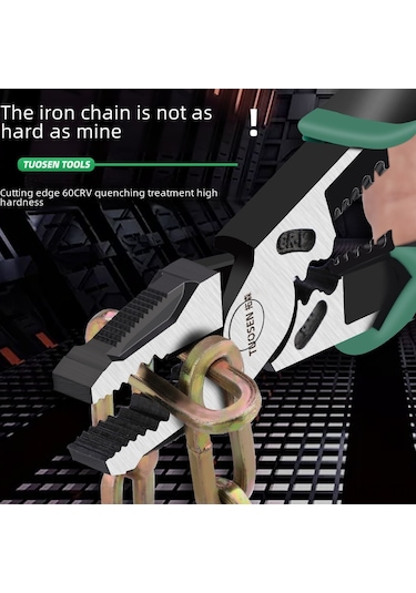 Wezone Endüstriyel Çelik Kesici Bıçaklı Pense - 8/9 İnç Çok Fonksiyonlu Ergonomik Tutamalı Tight Space Uygun 0.28kg