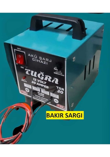 Tuğra TGR20 Bakır Sargı 12V 20A Akü Şarj Cihazı