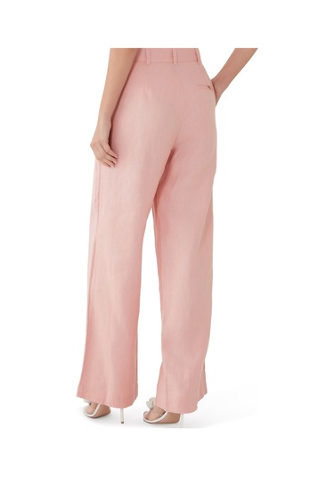Posse Yüksek Bel Geniş Paça Pantolon Pembe