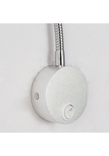 Besthome1 6w Led Duvar Lambası - Yatak Odası & Otel Odası Dekorasyon - 110v/220v Gümüş Renk Anahtarlı Ev Aydınlatma Diğer