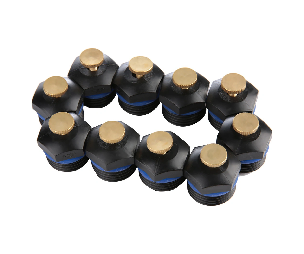 Hangfox 10 Adet Ayarlanabilir Mikro Buharlayıcı, 1/2" Dn15 Tesisatı, 2-6 M Menzil, Tarım Çim Bahçe Sulama, Su Tasarruflu Plastik Damlatıcı