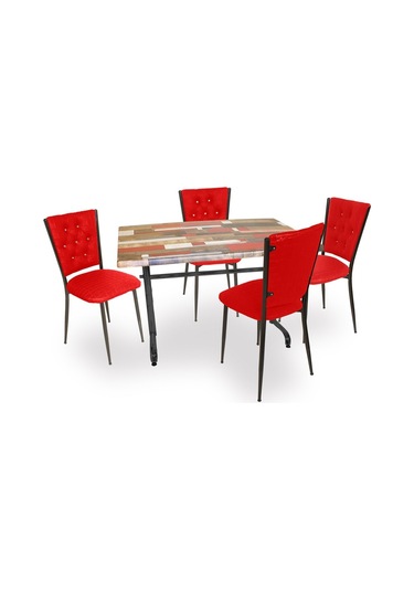 Beymobilya Bahçe Ve Balkon Masa Takımı Valerya Werzalit - Kapitoneli (80X120 (535600890) Açık kahverengi