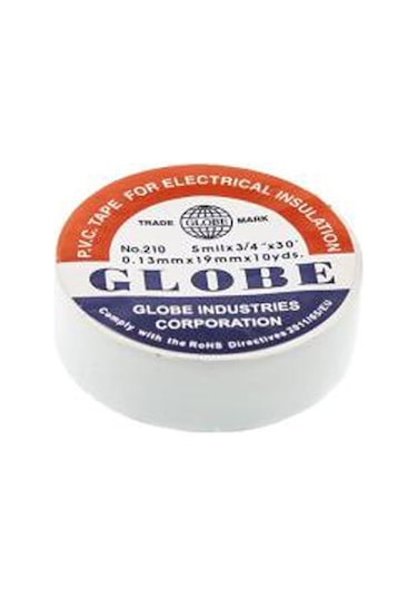 Globe İzole Bant 10x19mm Beyaz