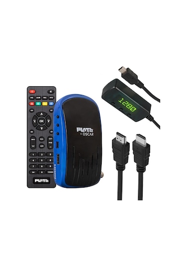 Plato Oscar Çift USB TKGS Dısplay Tuşlu Uydu Alıcısı