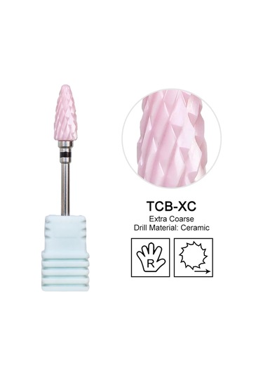 Seramik Freze Kesici Alev Karbür Tırnak Matkap Uçları Pembe Jel Sökücü Elektrikli Makine Matkaplar Parlatma Soyma Çivi Sanat Araçları Koyu Gri