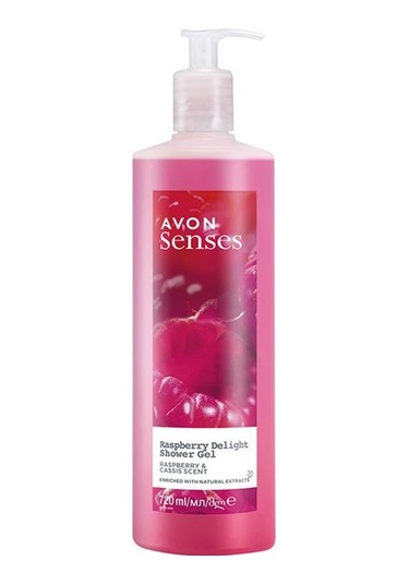 Avon Senses Raspberry Delight Frambuaz ve Siyah Frenk Üzüm Kokulu Duş Jeli 720 ML