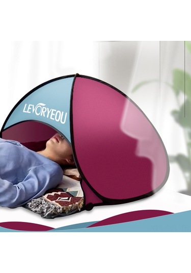 Dofolink Güneşten Koruyucu Otomatik Açılır Mini Plaj Tenteği - 190t Gümüşlü Kumaş, Cep Telefonu Bölmesi Ve Taşıma Çantası Mavi/kırmızı Mavi - Kırmızı