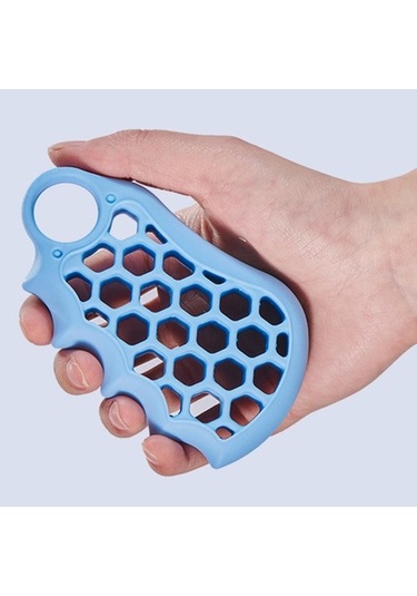 Silikon Kavrama Ekipmanı Hemipleji Mavisi Için Yaşlı Parmak Egzersizcisi 11cmx6.6cm Dj1e33 Mavi