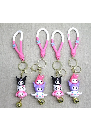 Hello Kitty Ve Arkadaşları Silikon Anahtarlık - 9082109224977rx8