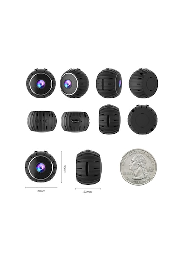 Lemestar X10 Akıllı Gönüllü Kamerası: 110 Derece Geniş Açı, Gece Görüşü, 1080p/720p Ayarlanabilir, Wi-fi Ve Cam365 Uygulaması İle Kontrol