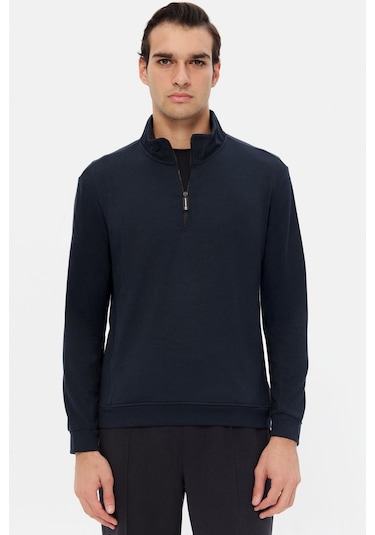 D'S Damat Ds Damat Regular Fit Lacivert Düz Sweatshirt 5hce26172202m 101