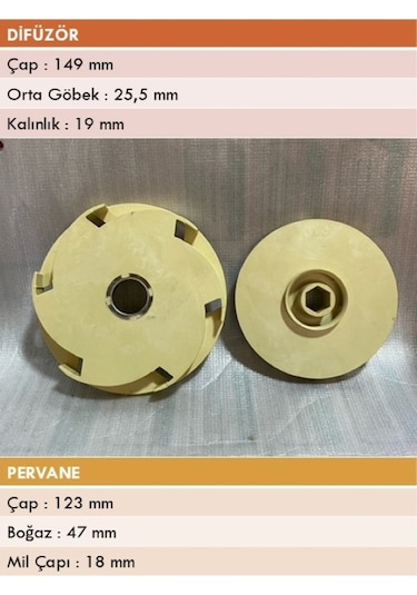 Mas Daf 9000 Serisi Dik Milli Pompa Fan Difüzör Takımı