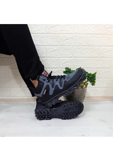 Sky Blue Mavi 0050 Fermuarlı Bağacaklı Kaymaz Erkek Bot 001