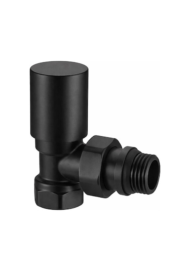 Fause Radyatör Havlupan Vanası Köşe Tip 1/2'' Siyah Kvn101-b