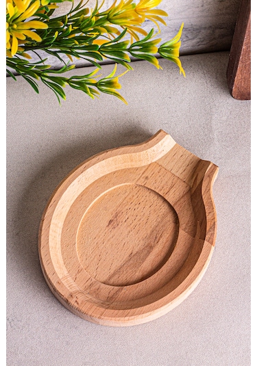 Snippy Boon - Tezgah Üstü Kirli Kaşıklık Kepçe Kaşık Altlığı Soft Ahşap