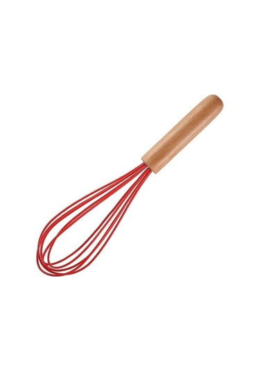 Ahşap Saplı Mutfak El Yumurta Çırpıcı Aletleri - Silikon Kaplı - Yasammerkezi Ahşap