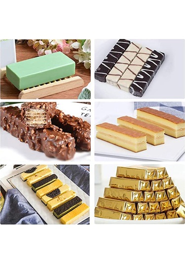 Sointeresting Adet Dikdörtgen Silikon Kalıp Enerji Barı Üreticisi Çikolatalı Mısır Ekmeği Cheesecake Sabun Kalıbı MOr