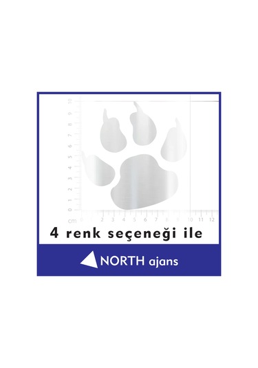 Gümüş Araç Sticker Etiketleri 10cm Model 42