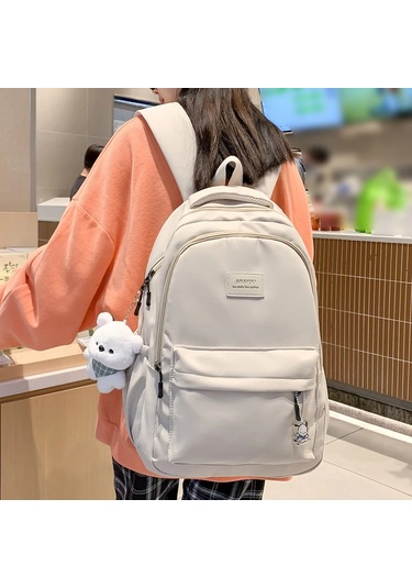 Vktech5'li Set Kawaii Kız Sırt Çantası - Okul, Seyahat Ve Kitap Taşıma Çantasılavanta Lavanta