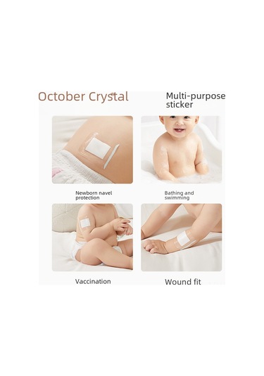 Moveevo Yeni Doğanlar İçin Su Geçirmez Kordon Bandı - Yıkanma Yüzme Koruması, Nefes Alabilir Malzeme, 10 Adet/kutu