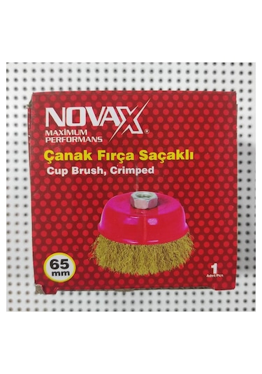 Novax Çanaklı Fırça Saçaklı Daire Fırça Çanak Tip 65 Mm 1 Adet