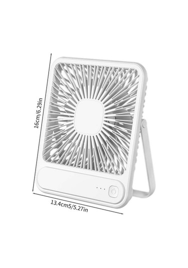 Gajeena Beyaz Usb Taşınabilir Masa Fanı - 3 Hızlı, 180 Dönebilen, Ultra Sessiz Ev/ofis/outdoor Soğutucu