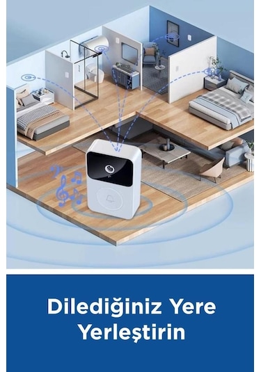 Torima X9 Beyaz Akıllı Su Geçirmez Kablosuz Kapı Zili