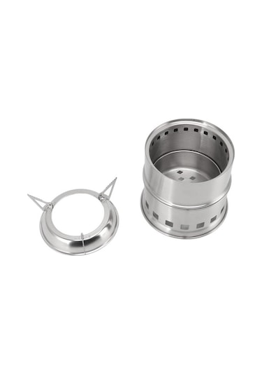 Tıta-dong Mini Solo Alkol Kamp Ocağı, Taşınabilir Hafif Beyaz Altın - Gümüş