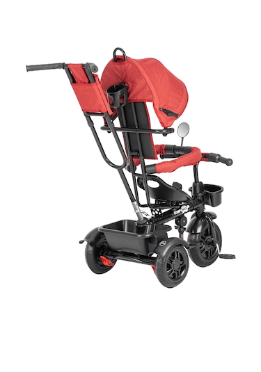 Comfymax Roadstar Ebeveyn Kontrollü Bebek Çocuk Bisikleti - Red Kırmızı