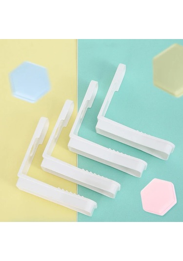 Uzun Pembe-levha Yorgan Tutucu Artefakt Kart Tokası Ev Yorgan Yorgan Kaymaz Çalışma Hiçbir İğne Kelepçesi Temassız İz Bırakmadı 4 Adet Çok