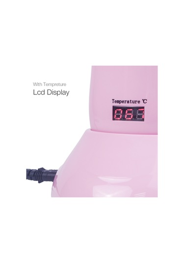 Sones Taşınabilir Manuel Termostat Ağda Makinesi Tüy Alma Ağda Fasulyesi Isıtıcı, Ab Fişi Pembe