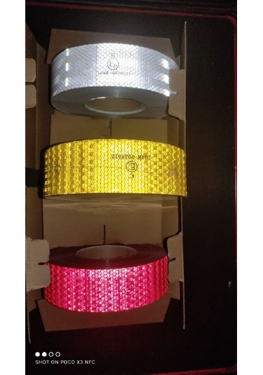 E-21&E-11 Onaylı Tır Kamyon Romörk İçin 50 Mt Şerit Reflektör Kırmızı