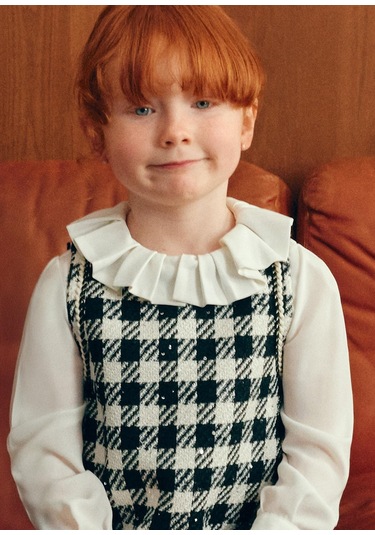 Mayoral Abel&lula Kız Çocuk Pullu Uzun Kol Elbise Siyah