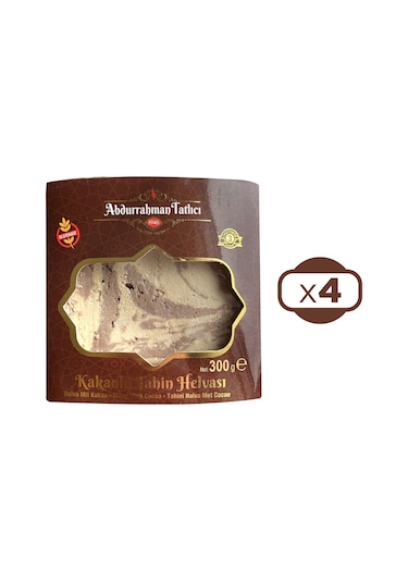 Abdurrahman Tatlıcı Kakaolu Tahin Helva 4 x 300 G