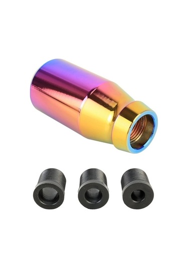 Wondernest Evrensel Araba Vites Topuzu Düz Renk 3 Kauçuk Kapaklı Otomatik Şanzıman Kolu Çok Renkli