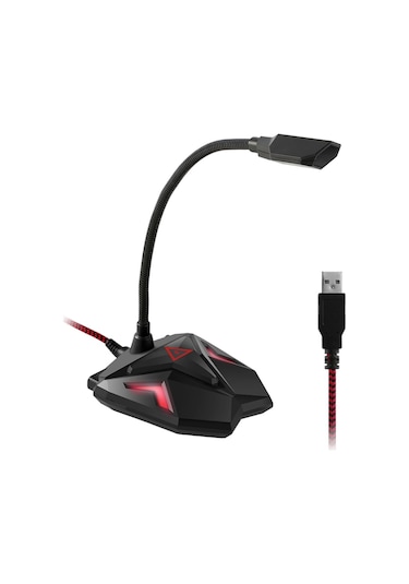 G55 LED Göstergeli Masaüstü Oyuncu Bilgisayar Mikrofonu