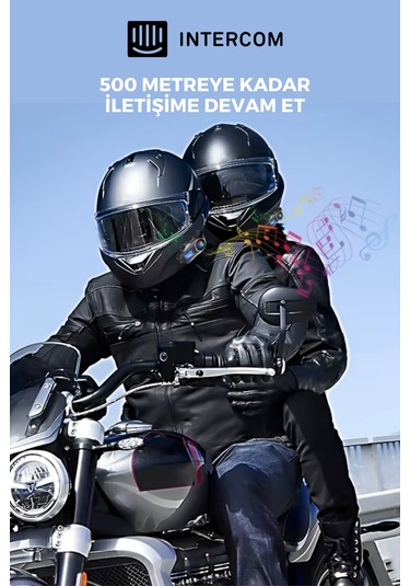 Wearfitpro Q58 Max Led Ekranlı Motosiklet Kask Bluetooth Intercom