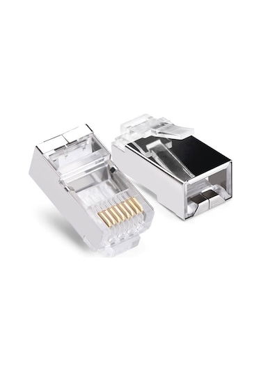 Cat6 Metal Rj45 Jack Konnektör Uç Lan Ethernet Jak 100 Adet